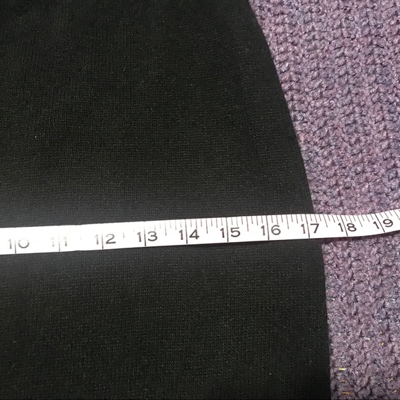 Vintage Neiman Marcus black cashmere skirt sz L - Picture 5 of 6